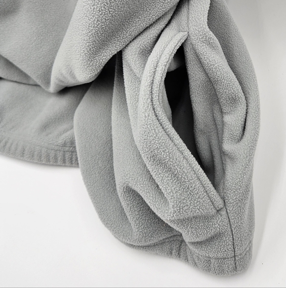 Vintage Reebok Light Gray and Blue New York Giants 1/4 Zip Pullover Men's Large - Picture 5 of 16